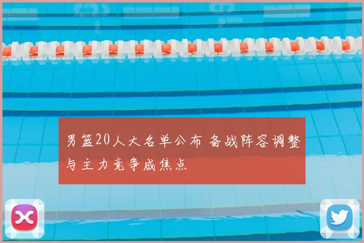 男篮20人大名单公布 备战阵容调整与主力竞争成焦点